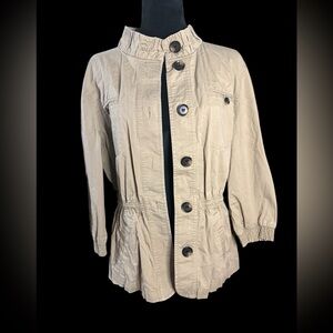 Christopher & Banks Beige Utility Jacket